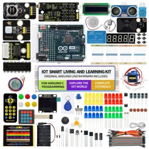 Keyestudio IOT Smart Living Learning Kit+Original Arduino Uno R4 WIFI/Minima Board For Arduino Starter Kit+Tutorial 60 Projects<span> - </span>Arduino UnoR4 Minima