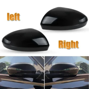 Car Side Wing Rearview Mirror Cover Cap for Nissan Altima 2019 2020 2021 2022 2023 2024 2025 Side Mirror Housing Glossy Black<span> - </span>1 pair