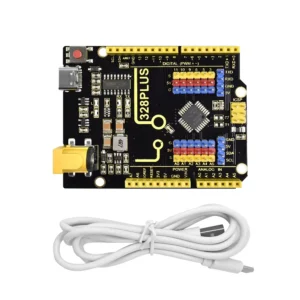 Keyestudio 328 PLUSUNO Control Board ATMEGA328PB Microcontroller + Type-C Cable Compatible with Arduino UNO R3 Board