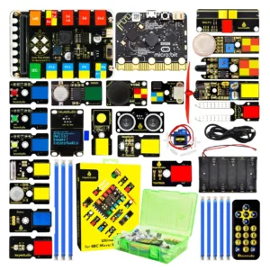 Keyestudio Micro:bit EASY Plug Ultimate Starter Kit for BBC Microbit STEM EDU Programming Learning Sensor Starter Kit<span> - </span>With Micro Bit Board