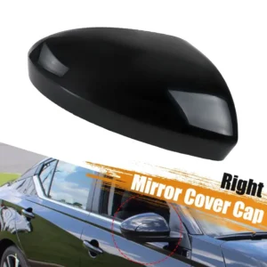 Glossy Black Car Door Side Wing Rearview Mirror Cover Cap for Nissan Altima 2019 2020 2021 2022 2023 2024 Side Mirror Housing<span> - </span>1pc Right