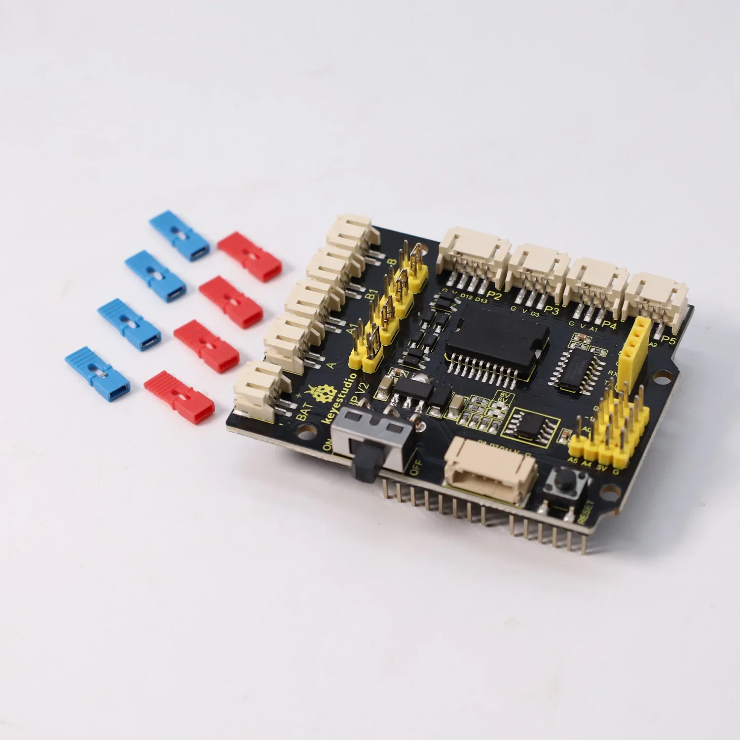 Keyestudio Quick Connectors Motor Drive Shield V2 for Arduino Robot Programming DIY Kit Expansion Board - الصورة 5