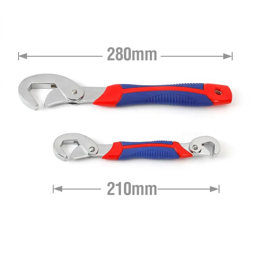 WORKPRO Adjustable Wrench Spanner Set Multi-Function Universal Quick Snap Soft Grip - الصورة 3