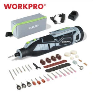 WORKPRO 12V Cordless Rotary Tool Kits With 114PC Rotary Accessories Kit 5-Speed Adjustable Multi-use Tool Carving Engraving