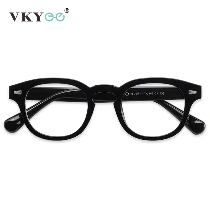 VICKY Fashion Simple Round Geometric Design Women's Anti-Blue Light Glasses Men's Reading Glasses Customizable Prescription - الصورة 4