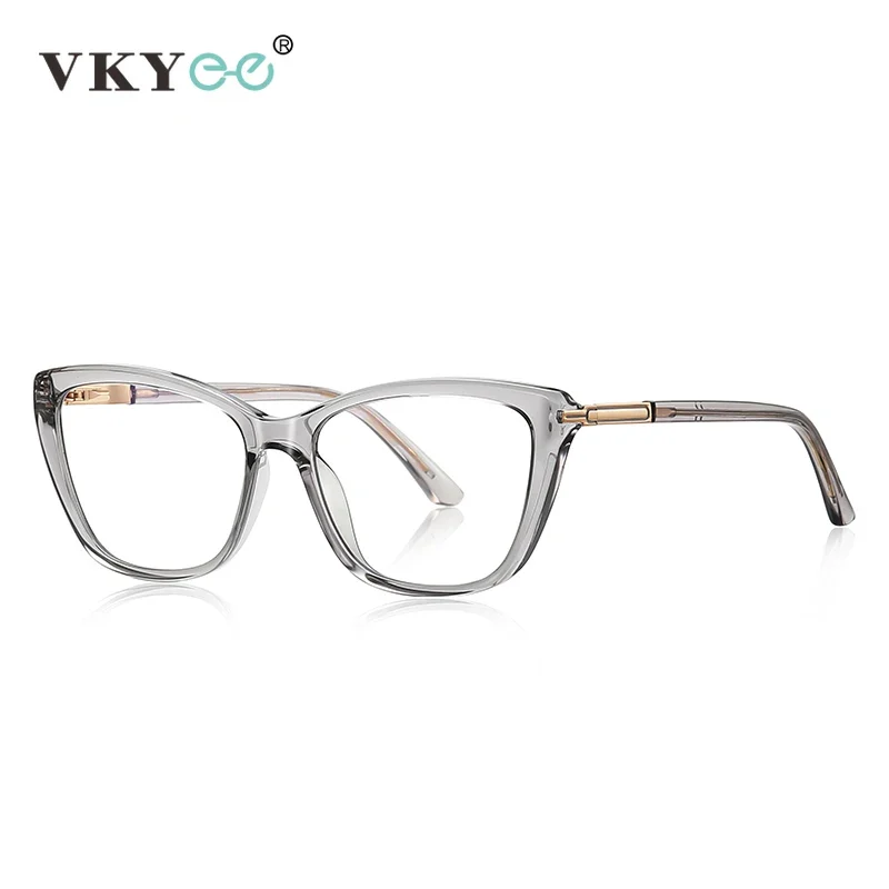 VICKY Simple Classic Butterfly Personalized Design Women's Anti-Blue Light Reading Glasses Customizable Prescription PFD2233 - الصورة 5