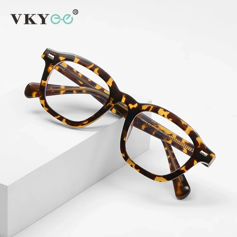 VICKY Simple Personalized Retro Design Small Frame Geometric Fashion Anti-blue Light Glasses Customizable Prescription LS015