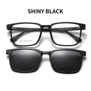 VICKY Flip-up Magnetic Clip-on Prescription Glasses Men Women TR90 Polarised Myopia Sunglasses Night Vision Reading Glasses 2191