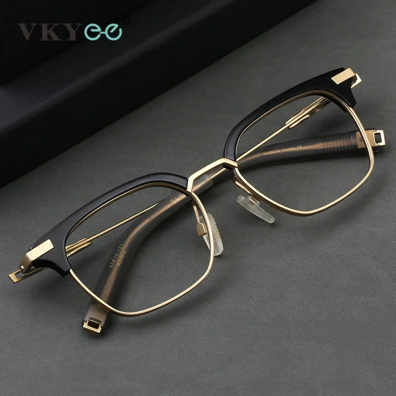 VICKY Fashion New Geometric Design Men's Anti-Blue Light Glasses Customizable Prescription Women's Reading Glasses SS-107