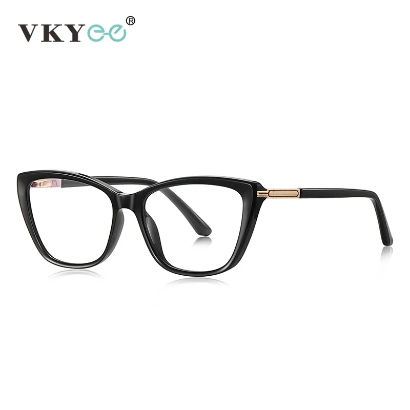 VICKY Simple Classic Butterfly Personalized Design Women's Anti-Blue Light Reading Glasses Customizable Prescription PFD2233 - الصورة 4