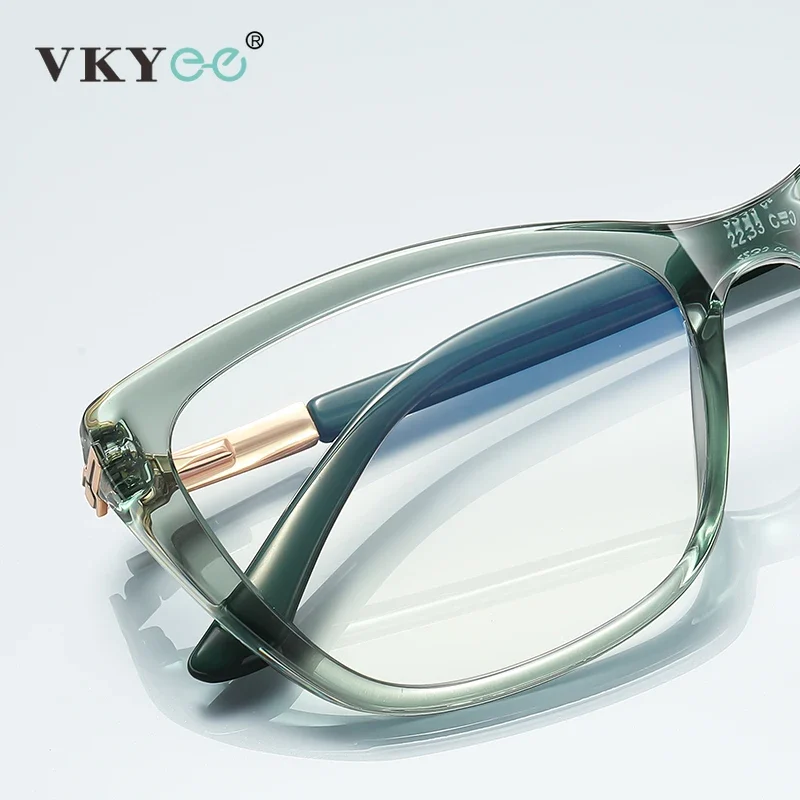 VICKY Simple Classic Butterfly Personalized Design Women's Anti-Blue Light Reading Glasses Customizable Prescription PFD2233 - الصورة 3