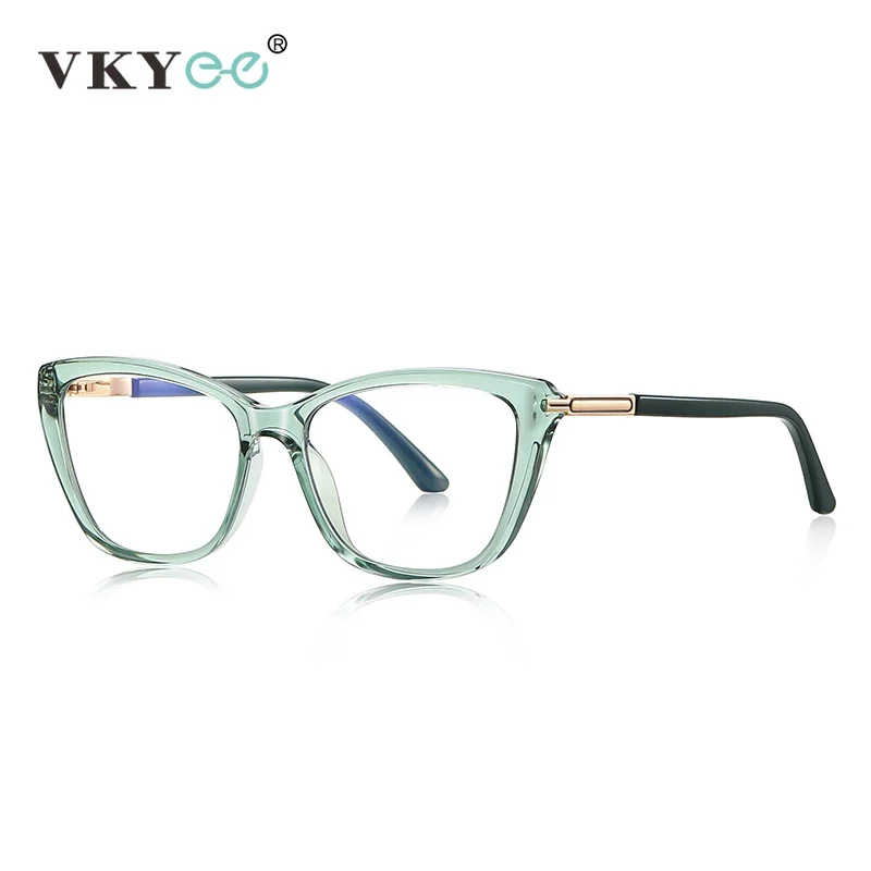 VICKY Simple Classic Butterfly Personalized Design Women's Anti-Blue Light Reading Glasses Customizable Prescription PFD2233 - الصورة 6