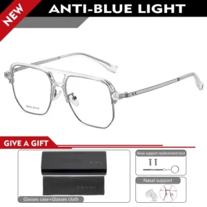 VICKY Fashion New Models of Personalized Simple Design Men's Anti-blue Light Reading Glasses Can Be Customized Prescription 9030