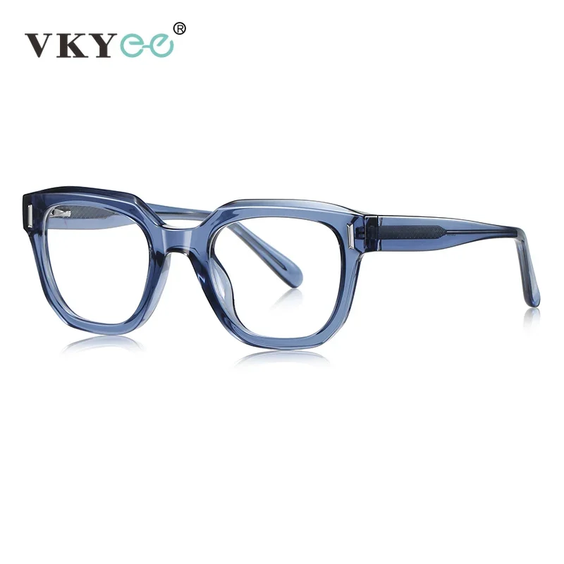 VICKY New Fashion Personalized Geometric Design Men's and Women's Anti-Blue Light Reading Glasses Customizable Prescription - الصورة 4