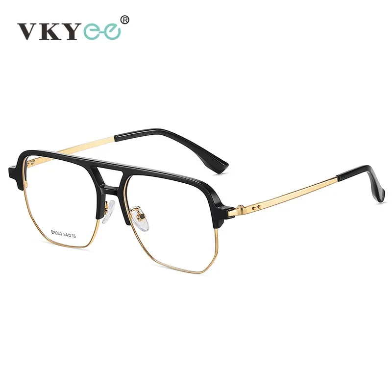 VICKY Fashion New Models of Personalized Simple Design Men's Anti-blue Light Reading Glasses Can Be Customized Prescription 9030