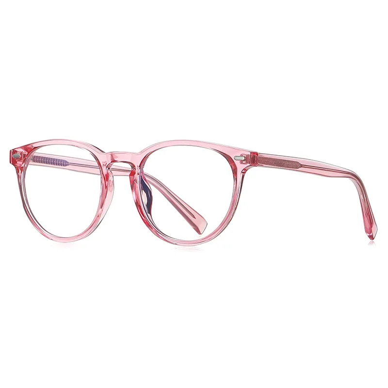 VICKY Unisex Retro Round Myopia Prescription Reading Glasses Women Anti Blue Light Blocking Optical Eyeglasses Frame Men PFD2117 - الصورة 2