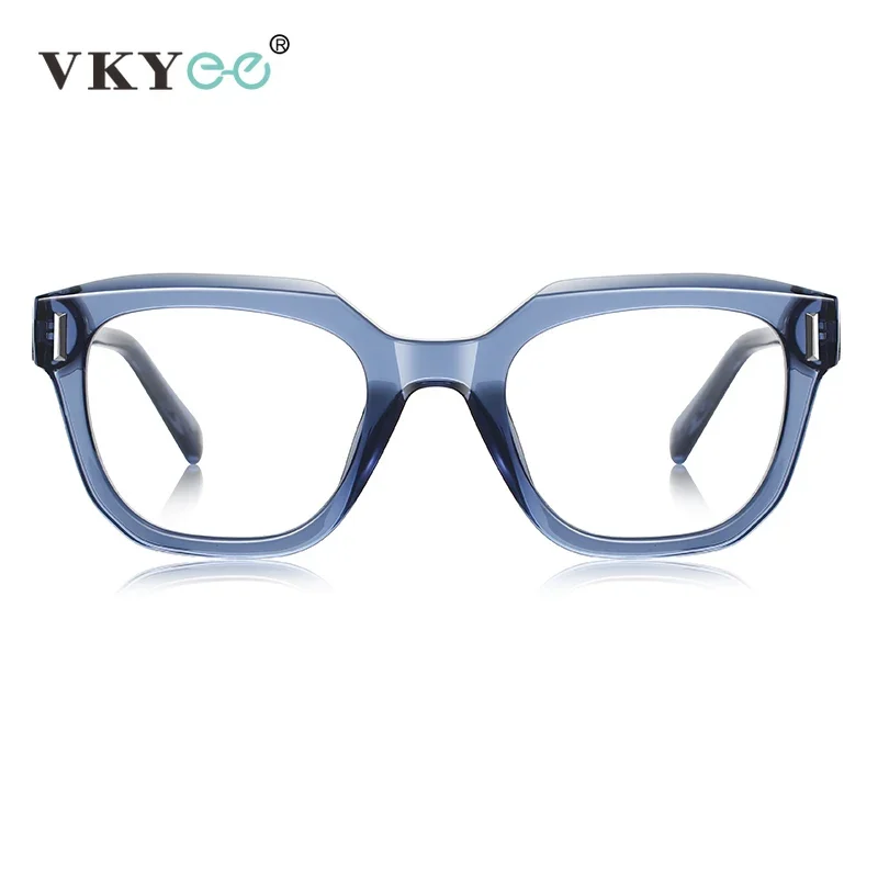 VICKY New Fashion Personalized Geometric Design Men's and Women's Anti-Blue Light Reading Glasses Customizable Prescription - الصورة 3