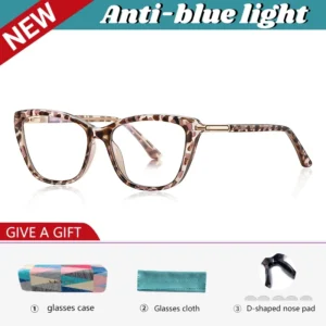 VICKY Simple Classic Butterfly Personalized Design Women's Anti-Blue Light Reading Glasses Customizable Prescription PFD2233