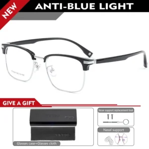VICKY New Simple Business Rectangular Fashion Design Women Anti-blue Light Reading Glasses Men Customized Prescription 8534YF