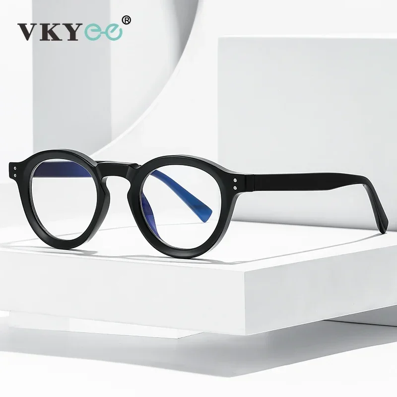 VICKY Classical Men's Prescription Glasses TR90 Reading Glasses Anti Blue Ray Glasses Frame Men Customize Prescription Eyewear - الصورة 3