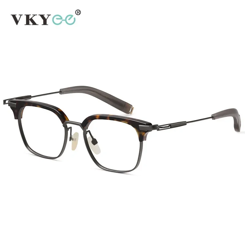 VICKY Fashion New Geometric Design Men's Anti-Blue Light Glasses Customizable Prescription Women's Reading Glasses SS-107 - الصورة 6