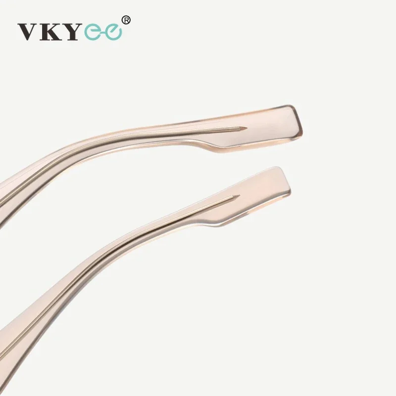 VICKY Simple Design Clear Rectangle Men's Anti-Blue Light Customizable Myopia Glasses Prescription Reading Glasses Women LS001 - الصورة 4