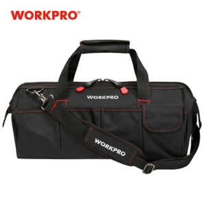 WORKPRO Tool Bag, Portable Waterproof Electrician Bag Multifunction Canvas Tool Organizer for Repair Installation HVAC<span> - </span>18 inches
