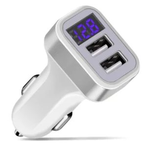 OLAF Dual USB Car Charger LED Digital Display GPS Auto Fast Charge Adapter USB Chargers For Samsung Xiaomi Tablet Car-Charger