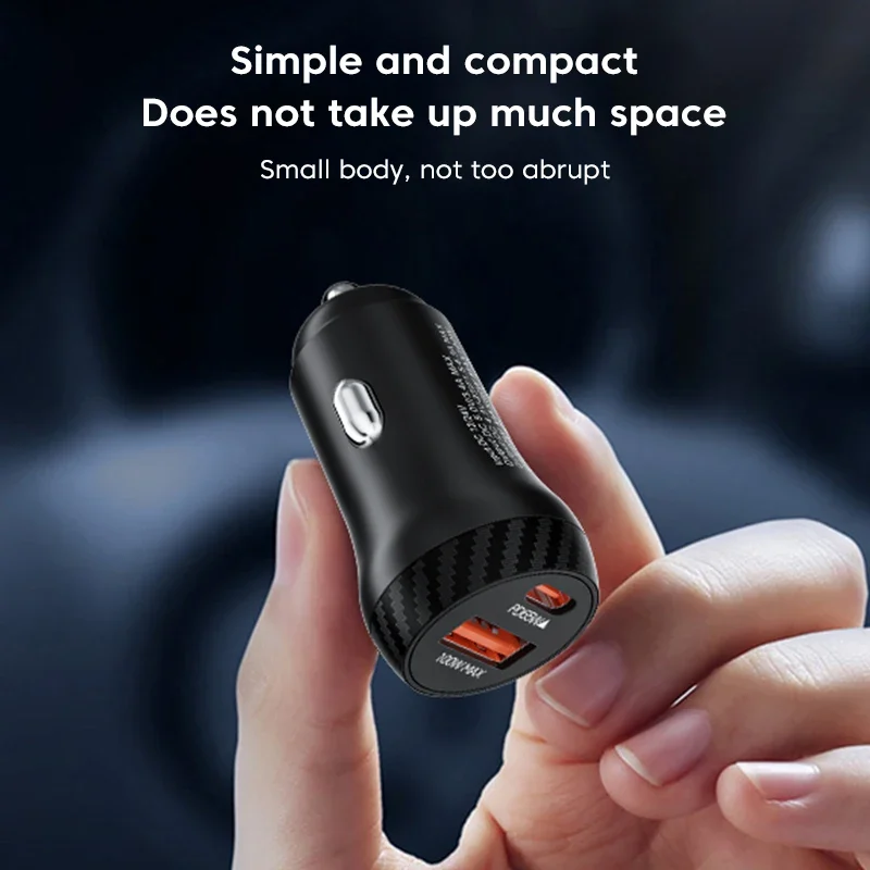 Olaf 165W PD Type C USB Car Charger Fast Charging Mini Mobile Phone Car Charger Adapter For iphone Huawei Samsung Xiaomi Tablet - Image 3