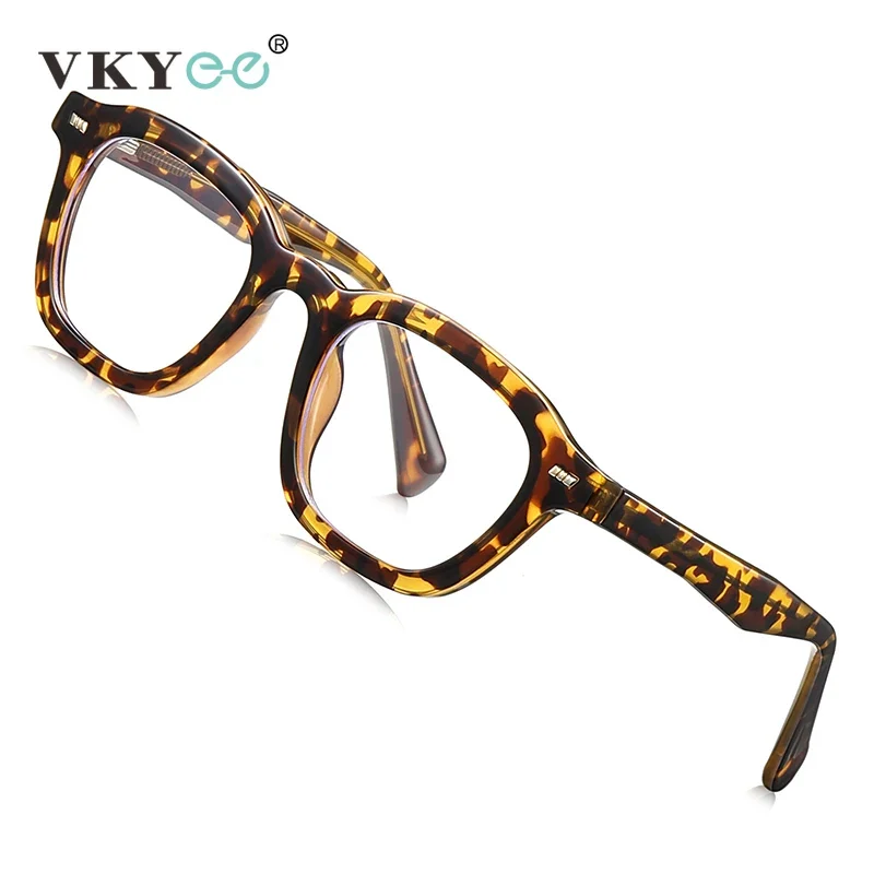 VICKY Simple Personalized Retro Design Small Frame Geometric Fashion Anti-blue Light Glasses Customizable Prescription LS015 - الصورة 2