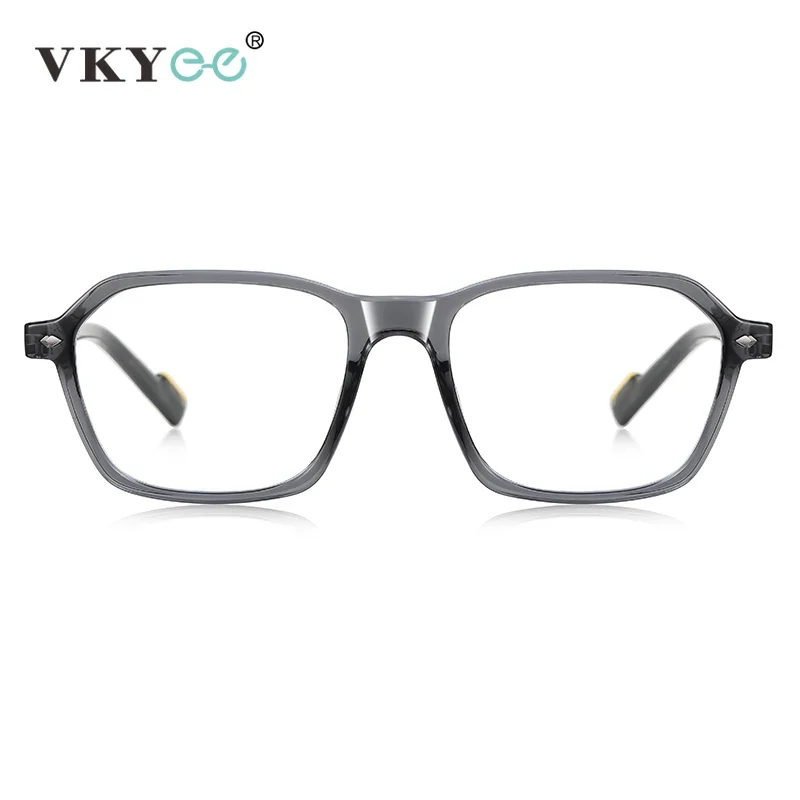 VICKY New Retro Simple Geometric Square Frame Design Men's Anti-blue Light Glasses Can Be Customized Prescription LS224 - الصورة 3