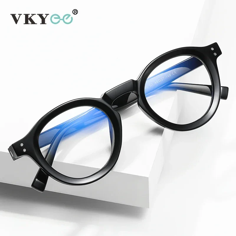 VICKY Classical Men's Prescription Glasses TR90 Reading Glasses Anti Blue Ray Glasses Frame Men Customize Prescription Eyewear - الصورة 2