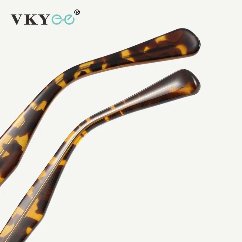 VICKY Simple Personalized Retro Design Small Frame Geometric Fashion Anti-blue Light Glasses Customizable Prescription LS015 - الصورة 5