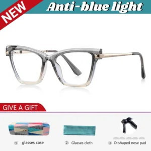 VICKY New Personalized Butterfly Large Frame Fashion Design Women's Anti-Blue Light Reading Glasses Customizable Prescription