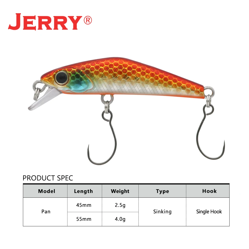 Jerry Silder Ultralight Spinning Fishing Lures Micro Minnow Lure Hard Bait Slow Sinking Jerkbait Crankbait Trout Bass Lures 45mm - الصورة 6