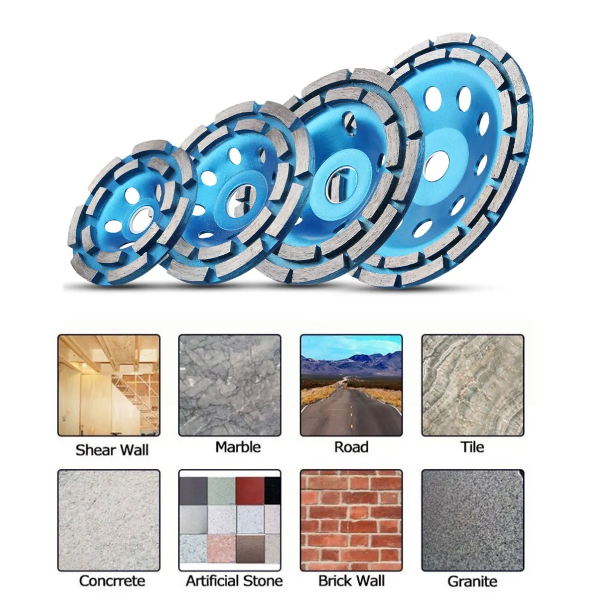 Diamond Grinding Disc 100/115/125 /180MM Diamond Grinder Wheel Abrasives Concrete Tools Metalworking Cutting Wheels Cup Saw - Image 3