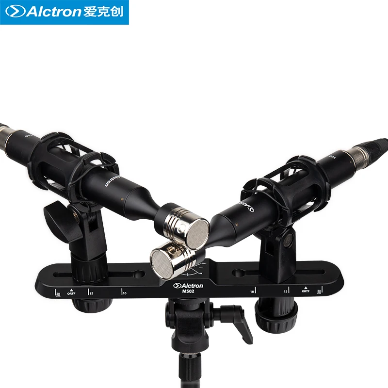 Alctron MS02 stereo recording microphone bar Clear scale multiple recording way with angle and height adjustable function - Image 3