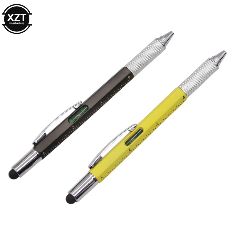 7 in1 Multifunction Ballpoint Pen with Modern Handheld Tool Measure Technical Ruler Screwdriver Touch Screen Stylus Spirit Level - Image 4