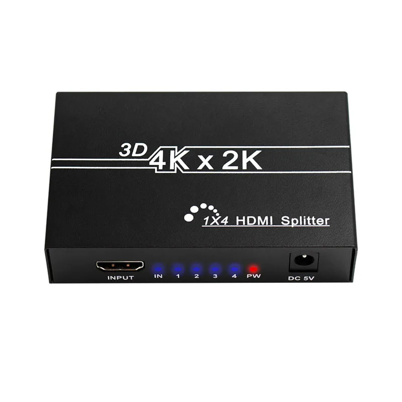 4K HDMI Splitter Full HD 1080p Video HDMI Switch Switcher 1X2 1X4 Dual Display For HDTV DVD PS3 Xbox - الصورة 5
