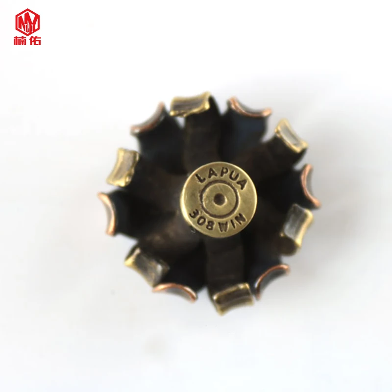 1 PCS Army Fan Couple Bullet Flower EDC Brass Knife Beads Outdoor Camping Tool Accessories Survival Parachute Paracord Beads - الصورة 5