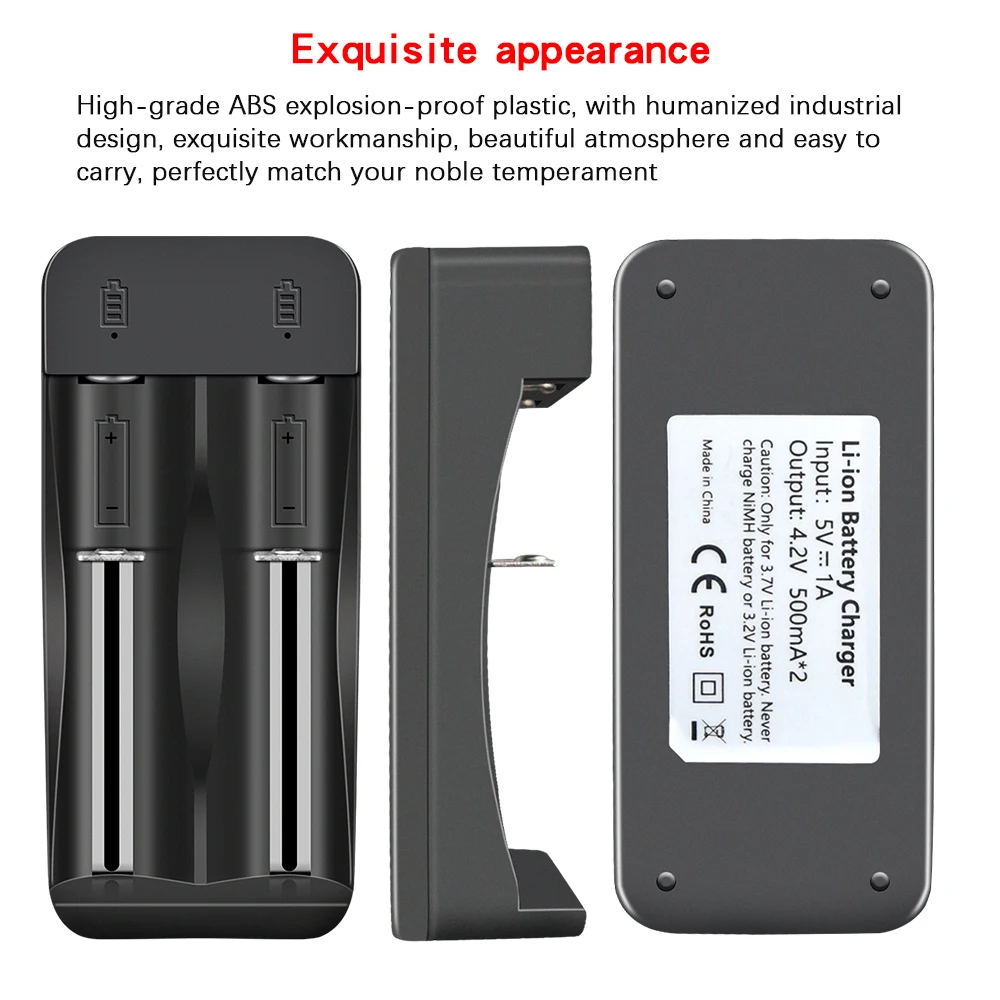 Palo 14500 18650 18500 3.7V lithium rechargeable battery charger LED smart charger for 3.7V li-ion battery 14500 18550 16340 - Image 6