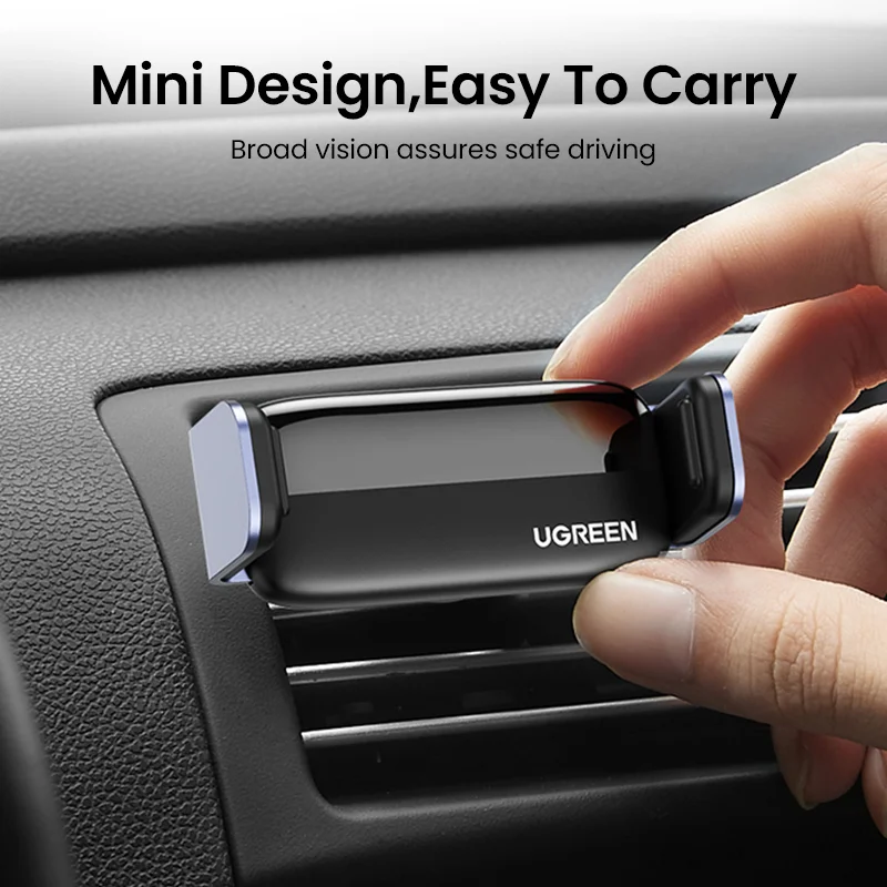 UGREEN Car Phone Holder Stand For Mobile Phone Air Vent Phone Stand for Xiaomi Samsung iPhone 16 15 Telephone Car Holder Stand - الصورة 2