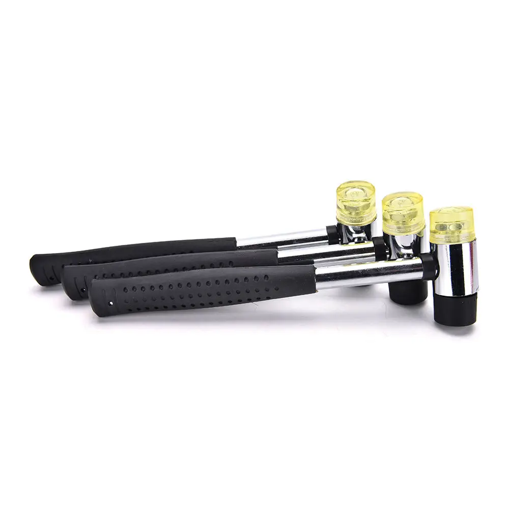 10mm 25mm Mini Double Faced Household Rubber Hammer Domestic Nylon Head Mallet Hand Tool for Jewelry / Craft / DIY - الصورة 5
