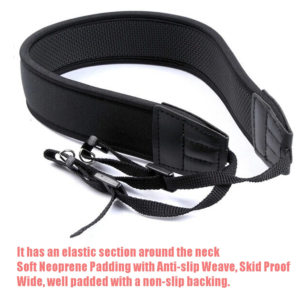 for Nikon Sony Fujifilm Instax Camera Skid Proof Adjustable Neoprene Neck Shoulder Strap For DSLR SLR Camera Sling Belt - Image 4