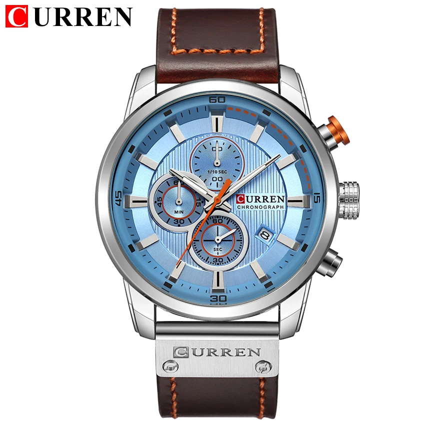 Top Brand Luxury CURREN Fashion Leather Strap Quartz Men Watches Casual Date Business Male Wristwatches Clock Montre Homme - Image 2