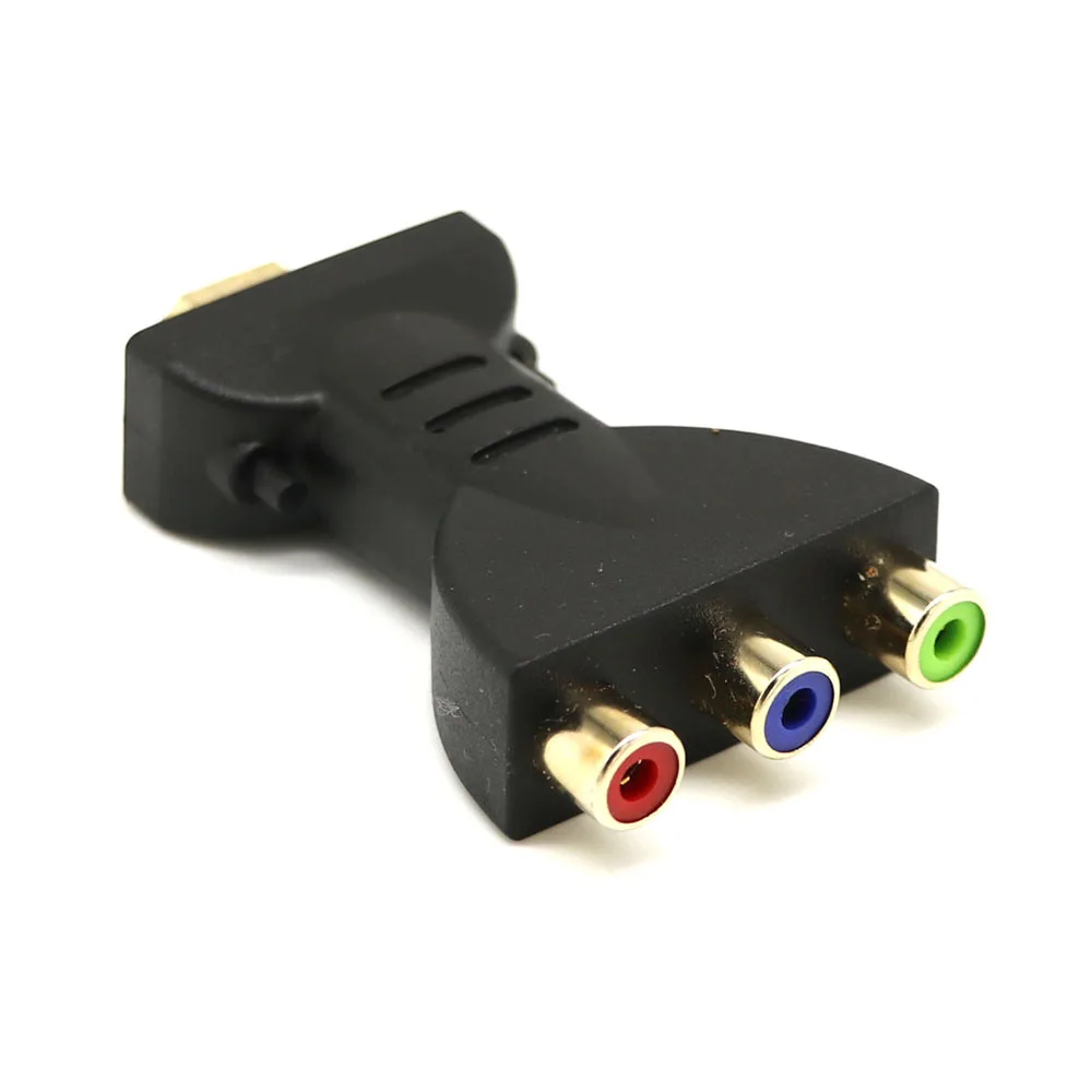 Gold-plated HDMI-compatible Male to 3 RGB RCA Video Audio Adapter AV Component Converter for 1080P HATV DVD Projector - الصورة 4