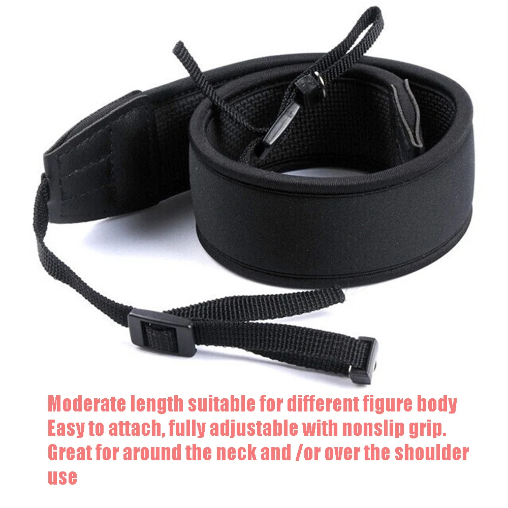 for Nikon Sony Fujifilm Instax Camera Skid Proof Adjustable Neoprene Neck Shoulder Strap For DSLR SLR Camera Sling Belt - Image 5