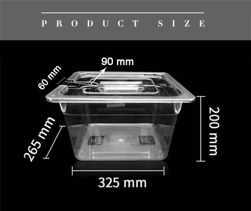 BioloMix Sous Vide 11L Container Bath with Lid for Circulator Sous Vide Culinary Cooker Fits Most of Sous vide ooker - Image 6