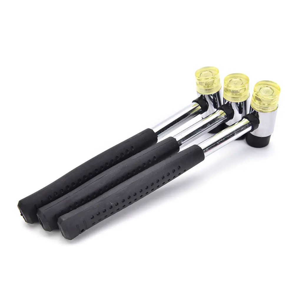 10mm 25mm Mini Double Faced Household Rubber Hammer Domestic Nylon Head Mallet Hand Tool for Jewelry / Craft / DIY - الصورة 3
