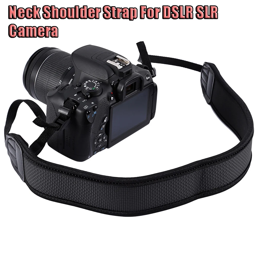 for Nikon Sony Fujifilm Instax Camera Skid Proof Adjustable Neoprene Neck Shoulder Strap For DSLR SLR Camera Sling Belt